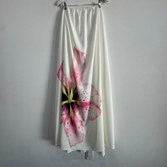 Commense Strapless Floral Print Maxi Dress New , Size M - Picture 11 of 16